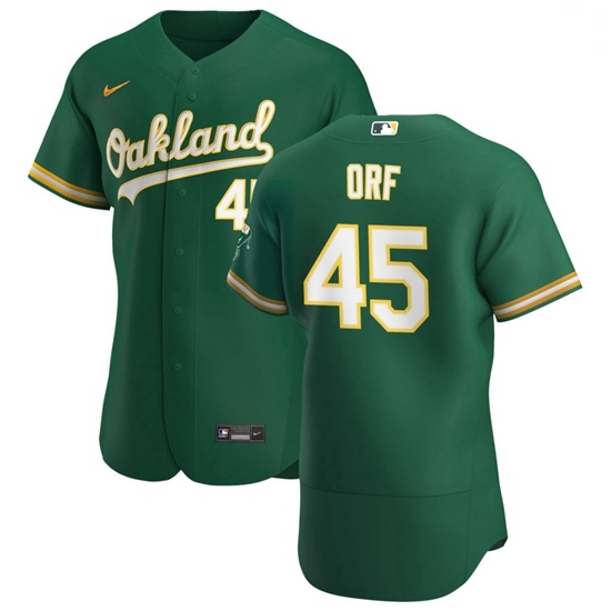 Oakland Athletics 45 Nate Orf Men Nike Kelly Green Alternate 2020 Authentic Player MLB Jersey Oakland Athletics 45 Nate Orf Men Nike Kelly Green Alternate 2020 Authentic Player MLB Jersey
