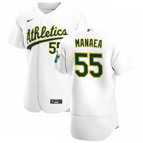 Oakland Athletics 55 Sean Manaea Men Nike White Home 2020 Authentic Player MLB Jersey Oakland Athletics 55 Sean Manaea Men Nike White Home 2020 Authentic Player MLB Jersey