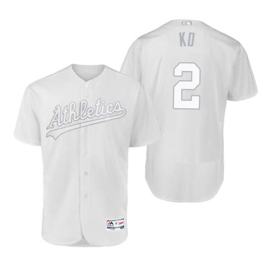 Oakland Athletics Khris Davis KD White 2019 Players Weekend MLB Jersey Oakland Athletics Khris Davis KD White 2019 Players Weekend MLB Jersey