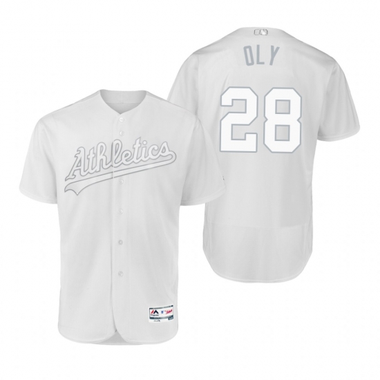 Oakland Athletics Matt Olson Oly White 2019 Players Weekend MLB Jersey Oakland Athletics Matt Olson Oly White 2019 Players Weekend MLB Jersey