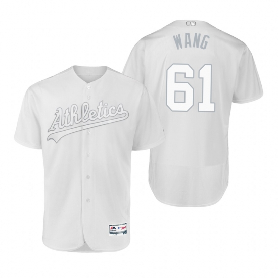 Oakland Athletics Wei-Chung Wang Wang White 2019 Players Weekend MLB Jersey Oakland Athletics Wei-Chung Wang Wang White 2019 Players Weekend MLB Jersey