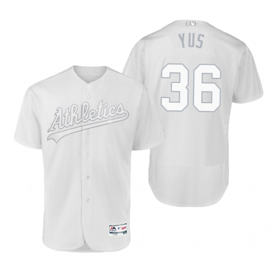 Oakland Athletics Yusmeiro Petit Yus White 2019 Players Weekend MLB Jersey Oakland Athletics Yusmeiro Petit Yus White 2019 Players Weekend MLB Jersey