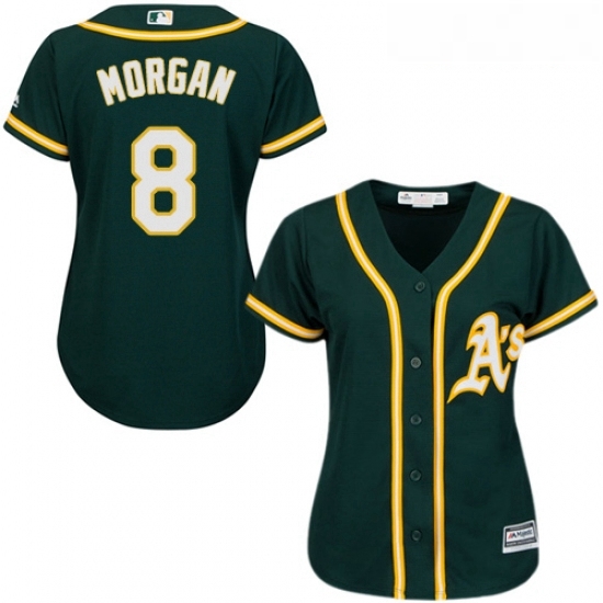 Womens Majestic Oakland Athletics 8 Joe Morgan Authentic Green Alternate 1 Cool Base MLB Jersey Womens Majestic Oakland Athletics 8 Joe Morgan Authentic Green Alternate 1 Cool Base MLB Jersey
