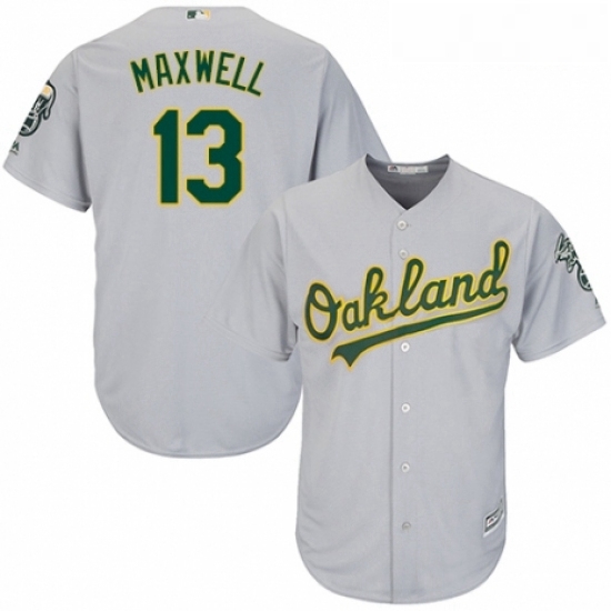 Youth Majestic Oakland Athletics 13 Bruce Maxwell Authentic Grey Road Cool Base MLB Jersey Youth Majestic Oakland Athletics 13 Bruce Maxwell Authentic Grey Road Cool Base MLB Jersey