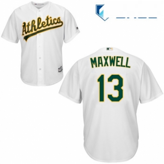 Youth Majestic Oakland Athletics 13 Bruce Maxwell Replica White Home Cool Base MLB Jersey Youth Majestic Oakland Athletics 13 Bruce Maxwell Replica White Home Cool Base MLB Jersey