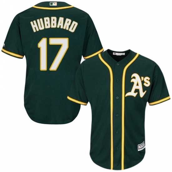 Youth Majestic Oakland Athletics 17 Glenn Hubbard Replica Green Alternate 1 Cool Base MLB Jersey Youth Majestic Oakland Athletics 17 Glenn Hubbard Replica Green Alternate 1 Cool Base MLB Jersey