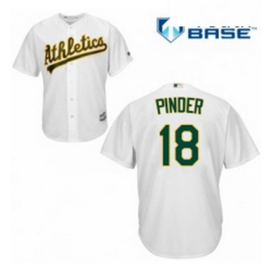 Youth Majestic Oakland Athletics 18 Chad Pinder Replica White Home Cool Base MLB Jersey Youth Majestic Oakland Athletics 18 Chad Pinder Replica White Home Cool Base MLB Jersey