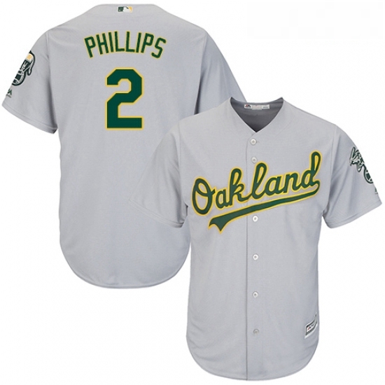 Youth Majestic Oakland Athletics 2 Tony Phillips Authentic Grey Road Cool Base MLB Jersey Youth Majestic Oakland Athletics 2 Tony Phillips Authentic Grey Road Cool Base MLB Jersey