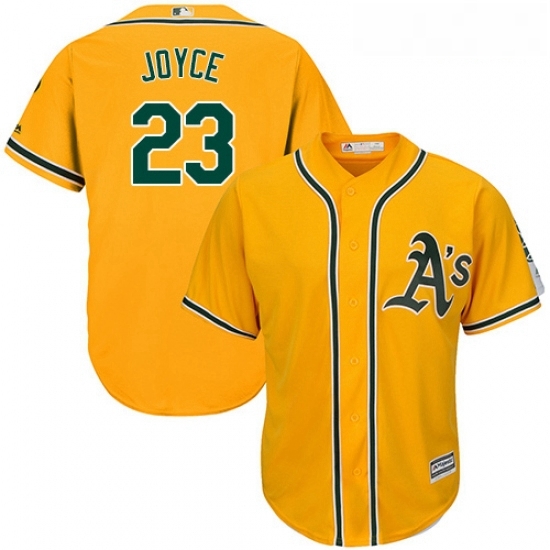 Youth Majestic Oakland Athletics 23 Matt Joyce Replica Gold Alternate 2 Cool Base MLB Jersey Youth Majestic Oakland Athletics 23 Matt Joyce Replica Gold Alternate 2 Cool Base MLB Jersey