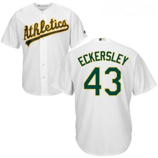 Youth Majestic Oakland Athletics 43 Dennis Eckersley Authentic White Home Cool Base MLB Jersey Youth Majestic Oakland Athletics 43 Dennis Eckersley Authentic White Home Cool Base MLB Jersey
