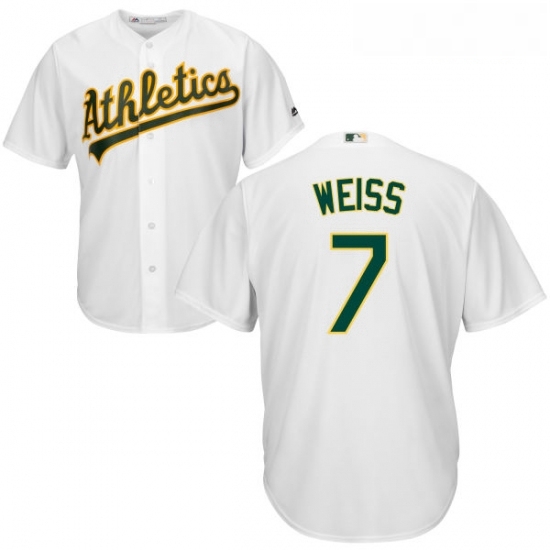 Youth Majestic Oakland Athletics 7 Walt Weiss Authentic White Home Cool Base MLB Jersey Youth Majestic Oakland Athletics 7 Walt Weiss Authentic White Home Cool Base MLB Jersey