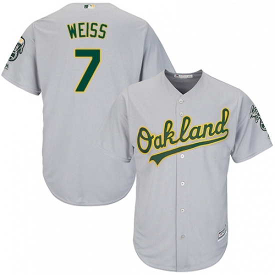 Youth Majestic Oakland Athletics 7 Walt Weiss Replica Grey Road Cool Base MLB Jersey Youth Majestic Oakland Athletics 7 Walt Weiss Replica Grey Road Cool Base MLB Jersey