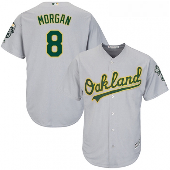 Youth Majestic Oakland Athletics 8 Joe Morgan Authentic Grey Road Cool Base MLB Jersey Youth Majestic Oakland Athletics 8 Joe Morgan Authentic Grey Road Cool Base MLB Jersey