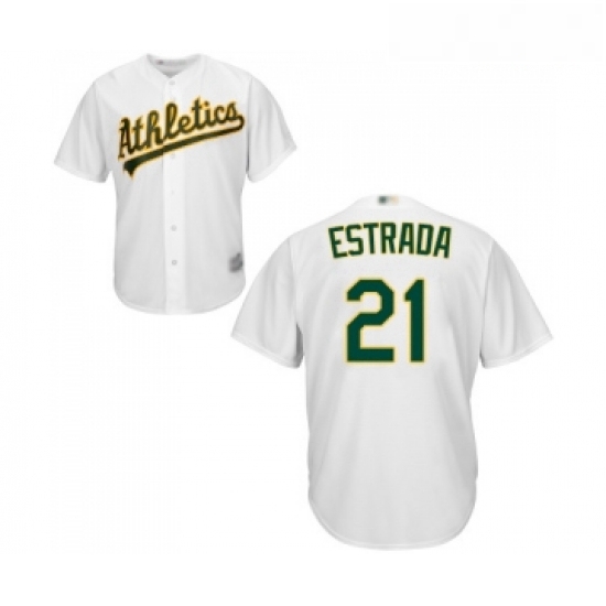 Youth Oakland Athletics 21 Marco Estrada Replica White Home Cool Base Baseball Jersey Youth Oakland Athletics 21 Marco Estrada Replica White Home Cool Base Baseball Jersey