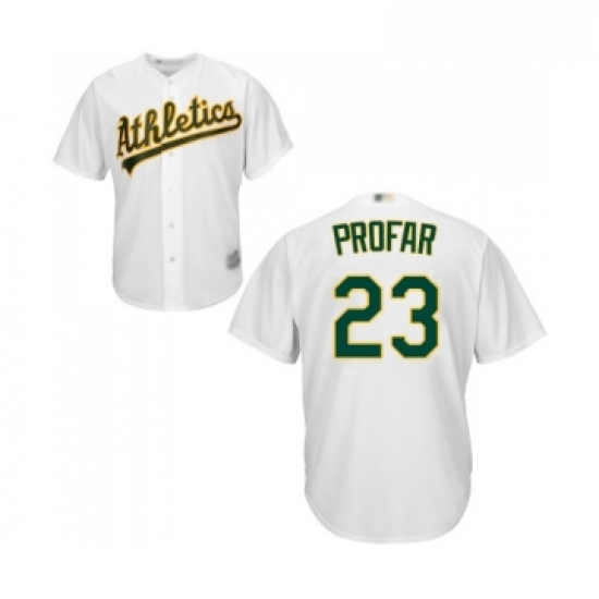 Youth Oakland Athletics 23 Jurickson Profar Replica White Home Cool Base Baseball Jersey Youth Oakland Athletics 23 Jurickson Profar Replica White Home Cool Base Baseball Jersey