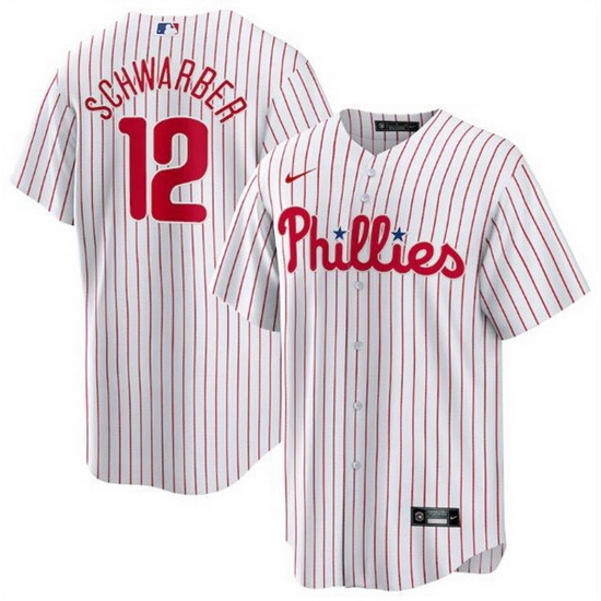 Men Philadelphia Phillies 12 Kyle Schwarber White Cool Base Stitched jersey Men Philadelphia Phillies 12 Kyle Schwarber White Cool Base Stitched jersey