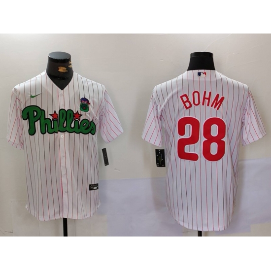 Men Philadelphia Phillies 28 White Green Cool Base Stitched Jersey Men Philadelphia Phillies 28 White Green Cool Base Stitched Jersey