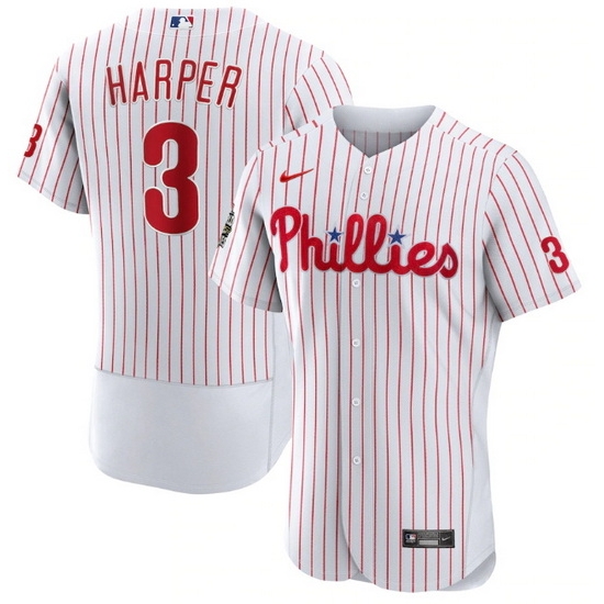 Men Philadelphia Phillies 3 Bryce Harper White 2022 World Series Flex Base Stitched Baseball Jersey Men Philadelphia Phillies 3 Bryce Harper White 2022 World Series Flex Base Stitched Baseball Jersey