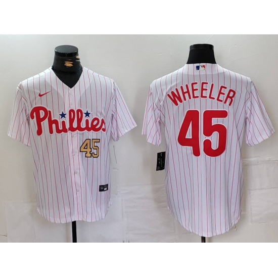 Men Philadelphia Phillies 45 Zack Wheeler White Cool Base Stitched Jersey 2 Men Philadelphia Phillies 45 Zack Wheeler White Cool Base Stitched Jersey 2