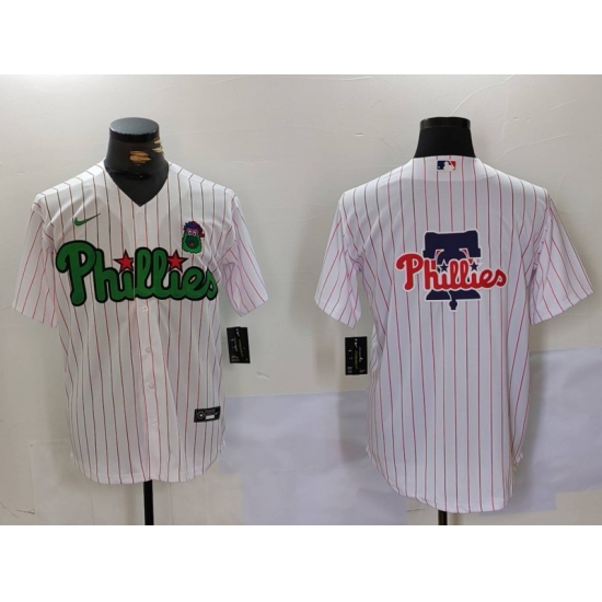 Men Philadelphia Phillies Big Logo White Stitched Jersey 3 Men Philadelphia Phillies Big Logo White Stitched Jersey 3