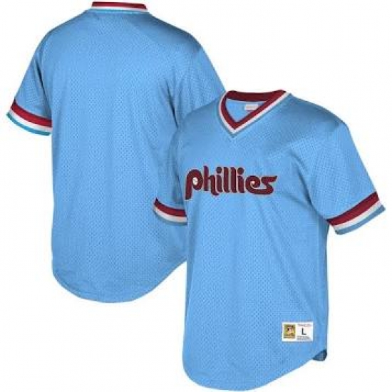 Men Philadelphia Phillies Blank Throwback Jersey Light Blue Men Philadelphia Phillies Blank Throwback Jersey Light Blue