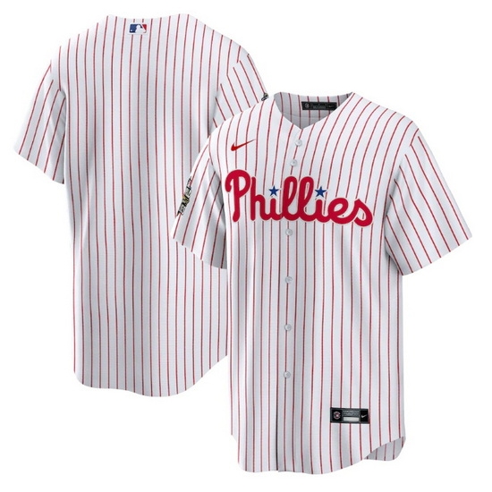 Men Philadelphia Phillies Blank White 2022 World Series Cool Base Stitched Baseball Jersey Men Philadelphia Phillies Blank White 2022 World Series Cool Base Stitched Baseball Jersey