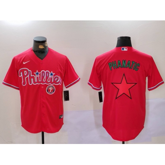 Men Philadelphia Phillies Phanatic Red Cool Base Stitched Jersey 2 Men Philadelphia Phillies Phanatic Red Cool Base Stitched Jersey 2
