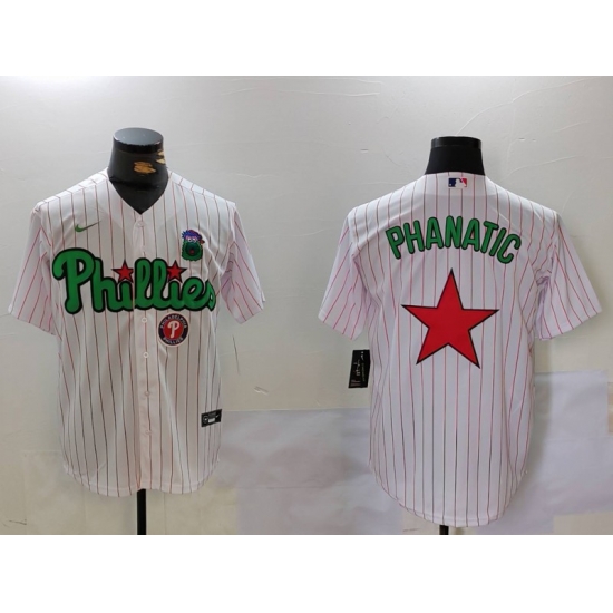 Men Philadelphia Phillies Phanatic White Green Cool Base Stitched Jersey 1 Men Philadelphia Phillies Phanatic White Green Cool Base Stitched Jersey 1