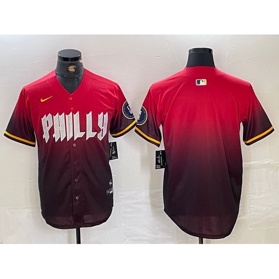 Men Philadelphia Phillies Red Team Big Logo 2024 City Connect Limited Stitched Baseball Jersey 4 Men Philadelphia Phillies Red Team Big Logo 2024 City Connect Limited Stitched Baseball Jersey 4