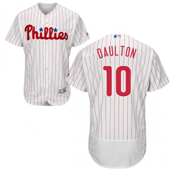 Mens Majestic Philadelphia Phillies 10 Darren Daulton White Home Flex Base Authentic Collection MLB Jersey Mens Majestic Philadelphia Phillies 10 Darren Daulton White Home Flex Base Authentic Collection MLB Jersey