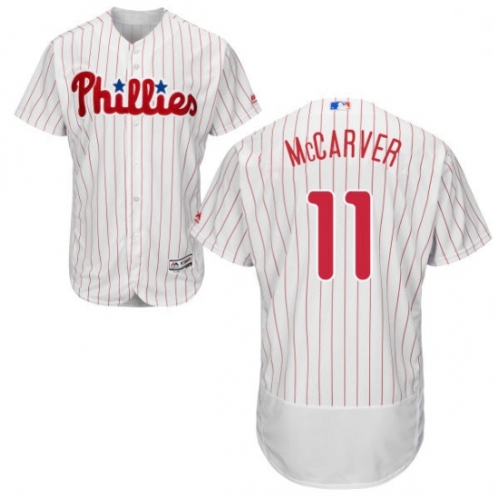Mens Majestic Philadelphia Phillies 11 Tim McCarver White Home Flex Base Authentic Collection MLB Jersey Mens Majestic Philadelphia Phillies 11 Tim McCarver White Home Flex Base Authentic Collection MLB Jersey