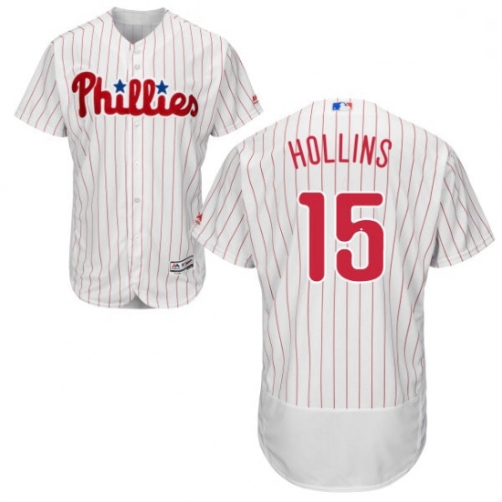 Mens Majestic Philadelphia Phillies 15 Dave Hollins White Home Flex Base Authentic Collection MLB Jersey Mens Majestic Philadelphia Phillies 15 Dave Hollins White Home Flex Base Authentic Collection MLB Jersey