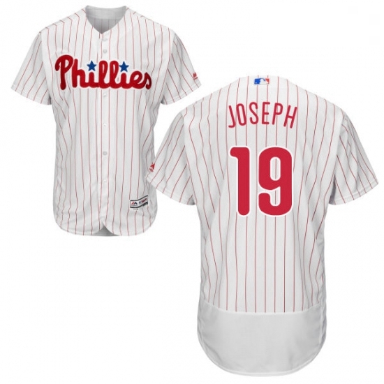 Mens Majestic Philadelphia Phillies 19 Tommy Joseph White Flexbase Authentic Collection MLB Jersey Mens Majestic Philadelphia Phillies 19 Tommy Joseph White Flexbase Authentic Collection MLB Jersey