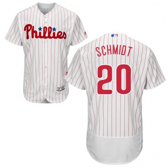 Mens Majestic Philadelphia Phillies 20 Mike Schmidt White Home Flex Base Authentic Collection MLB Jersey Mens Majestic Philadelphia Phillies 20 Mike Schmidt White Home Flex Base Authentic Collection MLB Jersey