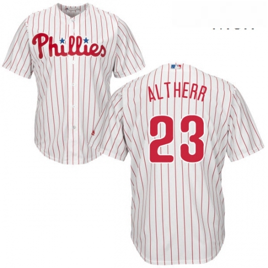 Mens Majestic Philadelphia Phillies 23 Aaron Altherr Replica WhiteRed Strip Home Cool Base MLB Jersey Mens Majestic Philadelphia Phillies 23 Aaron Altherr Replica WhiteRed Strip Home Cool Base MLB Jersey