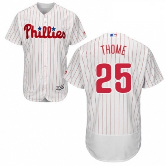 Mens Majestic Philadelphia Phillies 25 Jim Thome White Home Flex Base Authentic Collection MLB Jersey Mens Majestic Philadelphia Phillies 25 Jim Thome White Home Flex Base Authentic Collection MLB Jersey