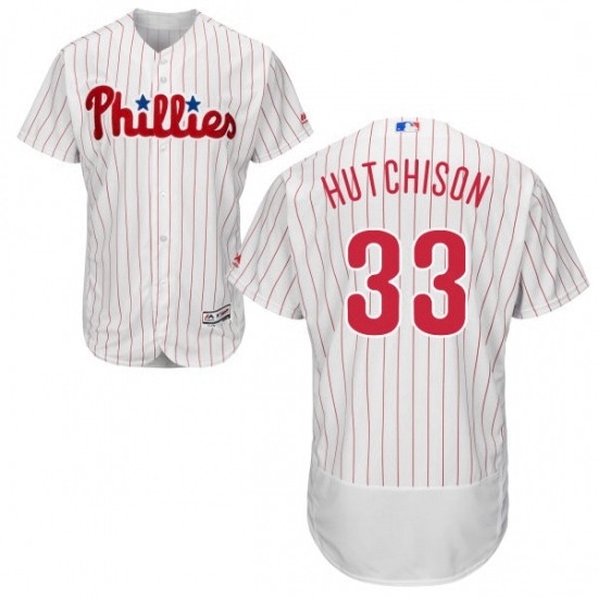 Mens Majestic Philadelphia Phillies 33 Drew Hutchison White Home Flex Base Authentic Collection MLB Jersey Mens Majestic Philadelphia Phillies 33 Drew Hutchison White Home Flex Base Authentic Collection MLB Jersey