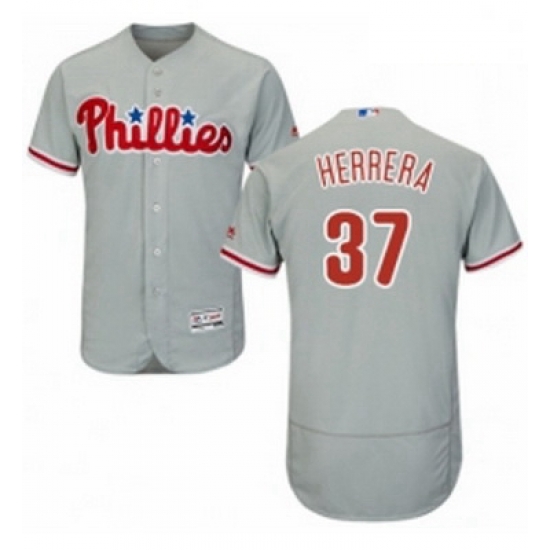 Mens Majestic Philadelphia Phillies 37 Odubel Herrera Grey Road Flex Base Authentic Collection MLB Jersey Mens Majestic Philadelphia Phillies 37 Odubel Herrera Grey Road Flex Base Authentic Collection MLB Jersey