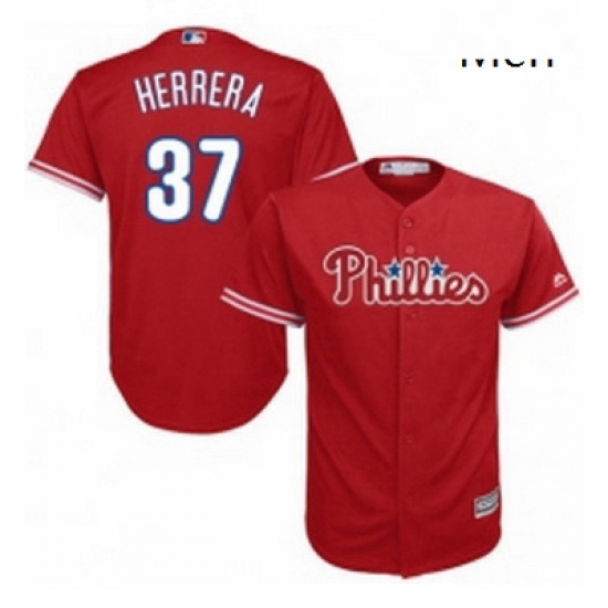 Mens Majestic Philadelphia Phillies 37 Odubel Herrera Replica Red Alternate Cool Base MLB Jersey Mens Majestic Philadelphia Phillies 37 Odubel Herrera Replica Red Alternate Cool Base MLB Jersey