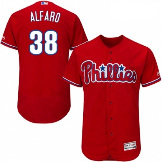 Mens Majestic Philadelphia Phillies 38 Jorge Alfaro Red Alternate Flex Base Authentic Collection MLB Jersey Mens Majestic Philadelphia Phillies 38 Jorge Alfaro Red Alternate Flex Base Authentic Collection MLB Jersey