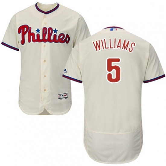 Mens Majestic Philadelphia Phillies 5 Nick Williams Cream Flexbase Authentic Collection MLB Jersey Mens Majestic Philadelphia Phillies 5 Nick Williams Cream Flexbase Authentic Collection MLB Jersey