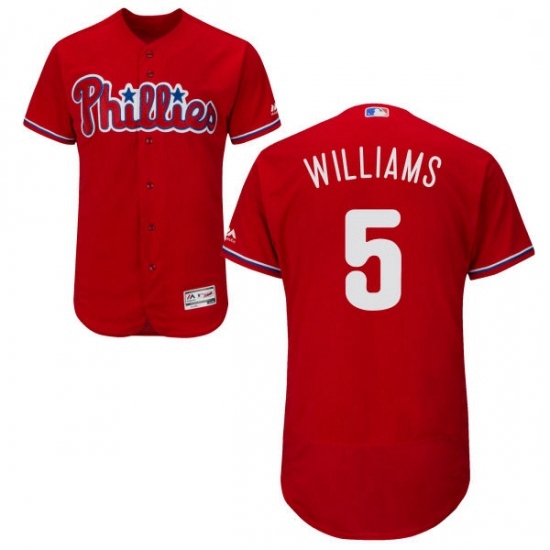 Mens Majestic Philadelphia Phillies 5 Nick Williams Red Flexbase Authentic Collection MLB Jersey Mens Majestic Philadelphia Phillies 5 Nick Williams Red Flexbase Authentic Collection MLB Jersey