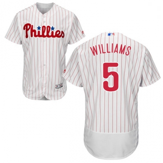 Mens Majestic Philadelphia Phillies 5 Nick Williams White Flexbase Authentic Collection MLB Jersey Mens Majestic Philadelphia Phillies 5 Nick Williams White Flexbase Authentic Collection MLB Jersey