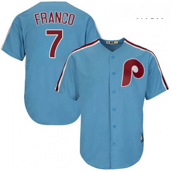 Mens Majestic Philadelphia Phillies 7 Maikel Franco Authentic Light Blue Cooperstown MLB Jersey Mens Majestic Philadelphia Phillies 7 Maikel Franco Authentic Light Blue Cooperstown MLB Jersey