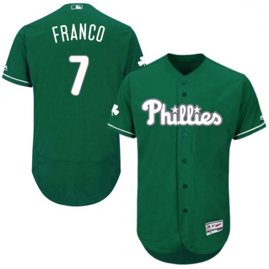 Mens Majestic Philadelphia Phillies 7 Maikel Franco Green Celtic Flexbase Authentic Collection MLB Jersey Mens Majestic Philadelphia Phillies 7 Maikel Franco Green Celtic Flexbase Authentic Collection MLB Jersey