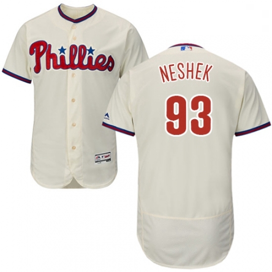 Mens Majestic Philadelphia Phillies 93 Pat Neshek Cream Alternate Flex Base Authentic Collection MLB Jersey Mens Majestic Philadelphia Phillies 93 Pat Neshek Cream Alternate Flex Base Authentic Collection MLB Jersey