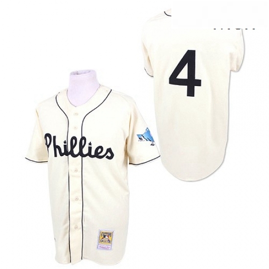 Mens Mitchell and Ness Philadelphia Phillies 4 Jimmy Foxx Authentic White Throwback MLB Jersey Mens Mitchell and Ness Philadelphia Phillies 4 Jimmy Foxx Authentic White Throwback MLB Jersey