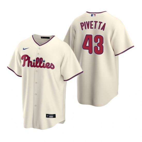 Mens Nike Philadelphia Phillies 43 Nick Pivetta Cream Alternate Stitched Baseball Jersey Mens Nike Philadelphia Phillies 43 Nick Pivetta Cream Alternate Stitched Baseball Jersey