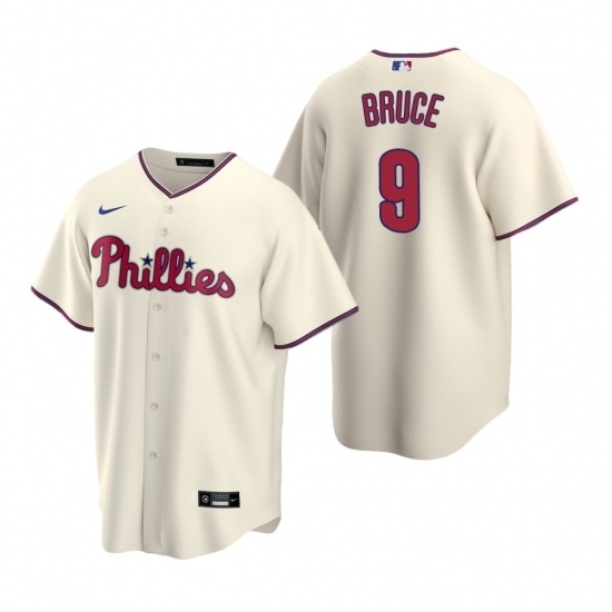 Mens Nike Philadelphia Phillies 9 Jay Bruce Cream Alternate Stitched Baseball Jersey Mens Nike Philadelphia Phillies 9 Jay Bruce Cream Alternate Stitched Baseball Jersey