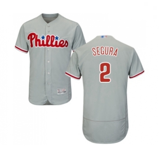 Mens Philadelphia Phillies 2 Jean Segura Grey Road Flex Base Authentic Collection Baseball Jersey Mens Philadelphia Phillies 2 Jean Segura Grey Road Flex Base Authentic Collection Baseball Jersey
